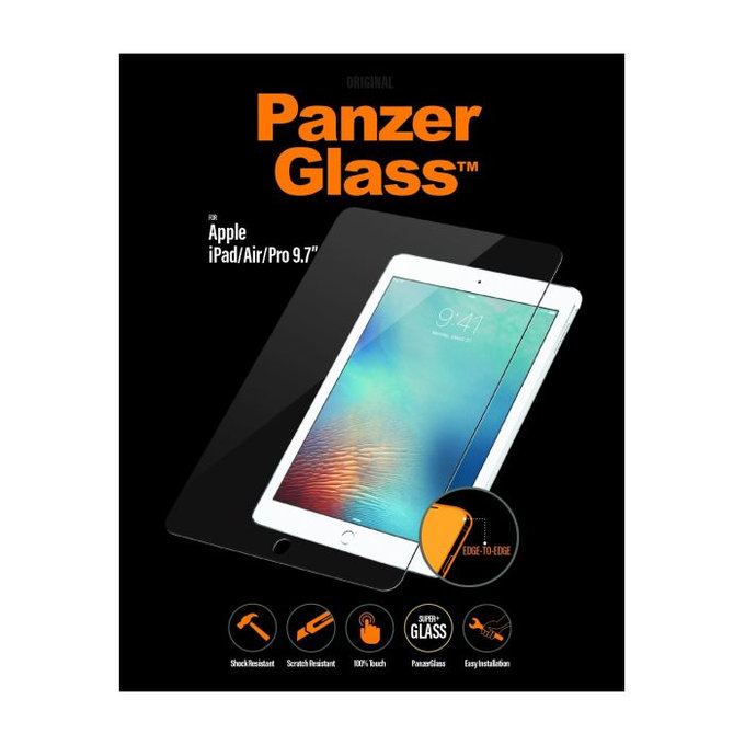 PanzerGlass - Geam Securizat Standard Fit pentru iPad, Air, Pro 9.7", transparent