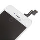 Ecran pentru iPhone 5S, SE, White, Sticlă tactilă cu ramă