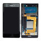Sony Xperia M4 Aqua Dual E2333 - Ecran LCD + Sticlă Tactilă + Ramă (Black) - 124TUL0015A, 124TUL0011A Genuine Service Pack