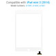 Apple iPad Mini 3 - Sticlă Tactilă (White)