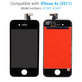 Ecran pentru iPhone 4S, Black, Sticlă tactilă cu ramă