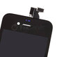 Ecran pentru iPhone 4S, Black, Sticlă tactilă cu ramă