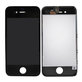 Ecran pentru iPhone 4S, Black, Sticlă tactilă cu ramă