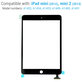 Sticlă Tactilă cu conector IC pentru iPad Mini, Mini 2, Black