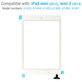 Sticlă Tactilă cu conector IC pentru iPad Mini, Mini 2, White