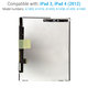 Apple iPad 3, iPad 4 - Ecran LCD Refurbished
