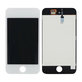 Ecran LCD pentru iPod Touch (4th Gen), White, Sticlă tactilă cu ramă