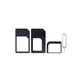 SIM Adaptor 3 în 1 (NanoSIM, MicroSIM, MiniSIM) + Deschizător de Soclu SIM