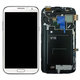 Samsung Galaxy Note 2 N7100 - Ecran LCD + Sticlă Tactilă + Ramă (Marble White) - GH97-14112A Genuine Service Pack