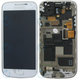 Samsung Galaxy S4 Mini i9195 - Ecran LCD + Sticlă Tactilă + Ramă (White Frost) - GH97-14766B Genuine Service Pack