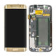 Samsung Galaxy S6 Edge G925F - Ecran LCD + Sticlă Tactilă + Ramă (Gold Platinum) - GH97-17162C, GH97-17317C, GH97-17334C Genuine Service Pack