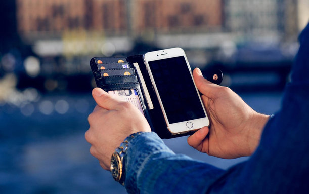 iDeal of Sweden - Magnet Wallet + husă pentru Samsung Galaxy S6, negru