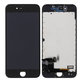 Ecran pentru iPhone 7, Black, Sticlă tactilă cu ramă, Refurbished