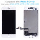 Ecran pentru iPhone 7, White, Sticlă tactilă cu ramă, Refurbished