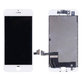 Ecran pentru iPhone 7, White, Sticlă tactilă cu ramă, Refurbished