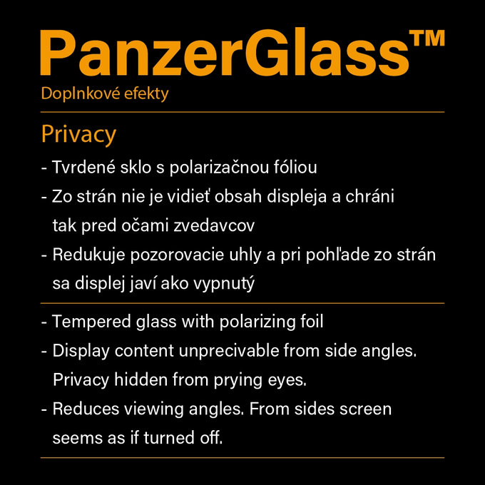 PanzerGlass - Sticlă întârită Privacy Standard Fit pentru iPad mini (2019)/iPad mini 4, transparentă