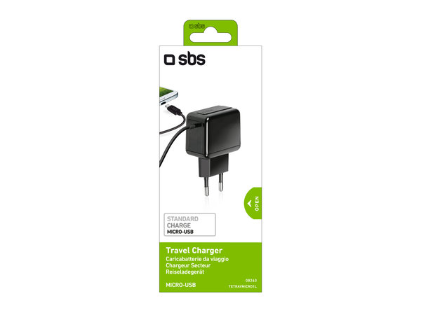 SBS - 5W Adaptor de încărcare cu Micro-USB, negru
