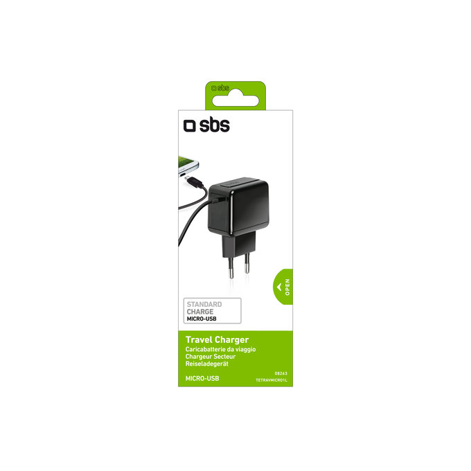 SBS - 5W Adaptor de încărcare cu Micro-USB, negru