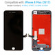 Apple iPhone 8 Plus - Ecran LCD + Sticlă Tactilă + Ramă (Black) Refurbished