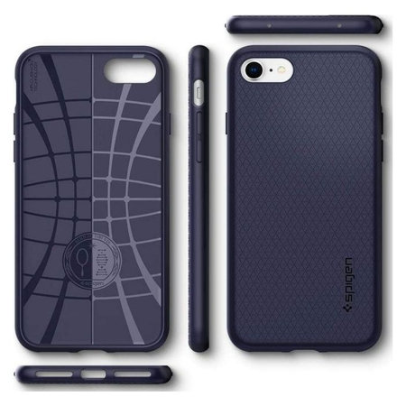Spigen - Husă Liquid pentru iPhone SE 2020/8/7, albastru