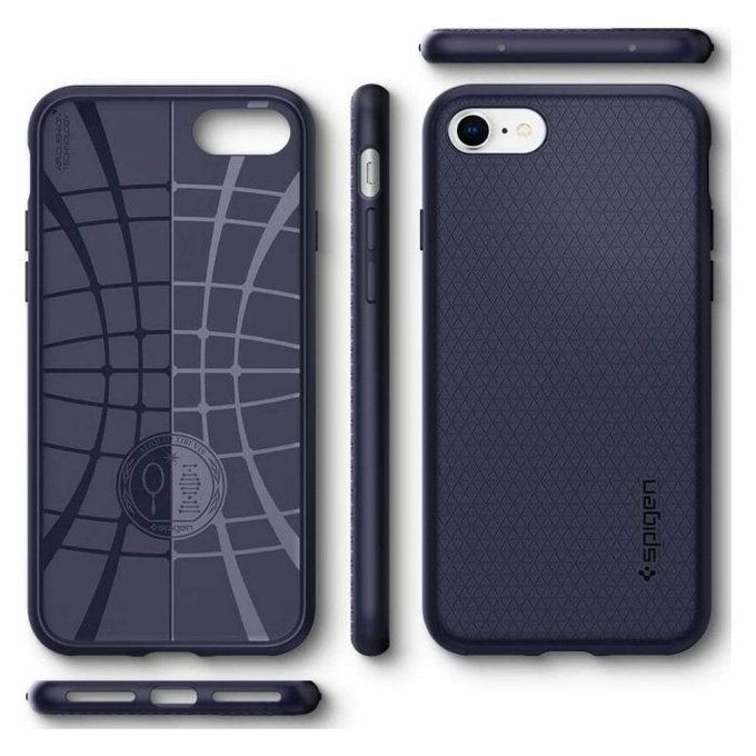 Spigen - Husă Liquid pentru iPhone SE 2020/8/7, albastru