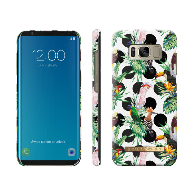 iDeal of Sweden - Husă Fashion pentru Samsung Galaxy S8, temă de culoare cu puncte tropicale
