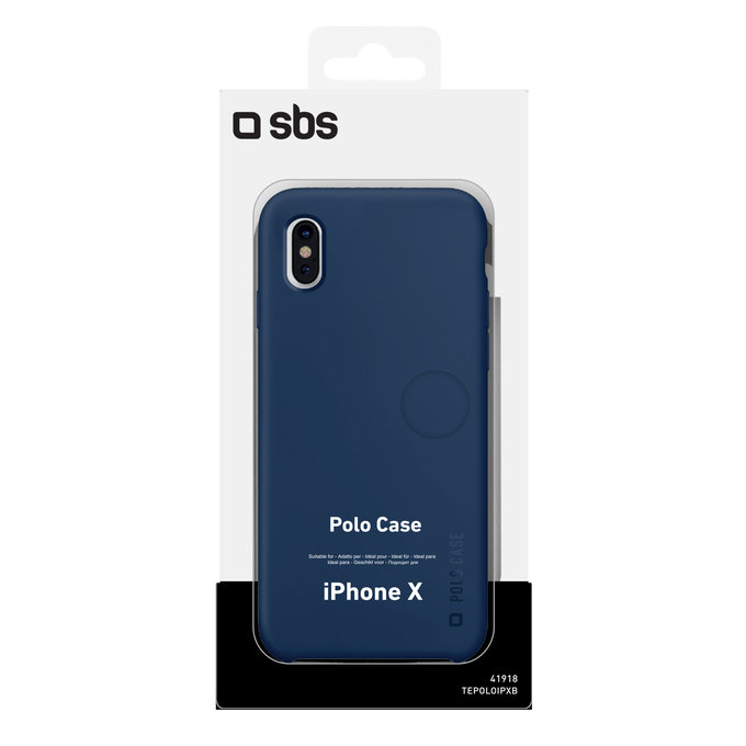 SBS - Polo Caz pentru iPhone X, albastru