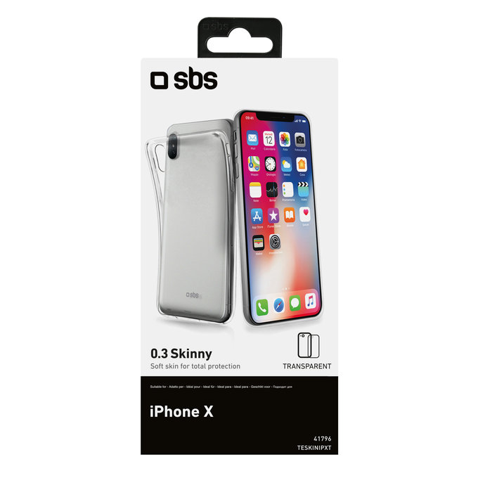 SBS - Skinny Caz pentru iPhone X, XS & 11 Pro, transparent