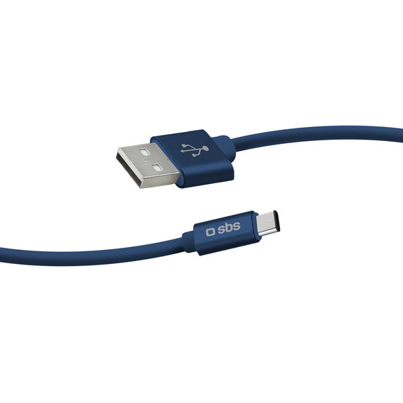 SBS - USB-C / USB Cablu (1m), albastru