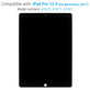 Ecran LCD pentru iPad Pro 12.9" (2nd Gen 2017), Black, Sticlă Tactilă și IC Board cuout Frame, Refurbished