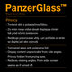 PanzerGlass - Geam Securizat Privacy Standard Fit pentru iPhone XS Max ?i 11 Pro Max, transparent