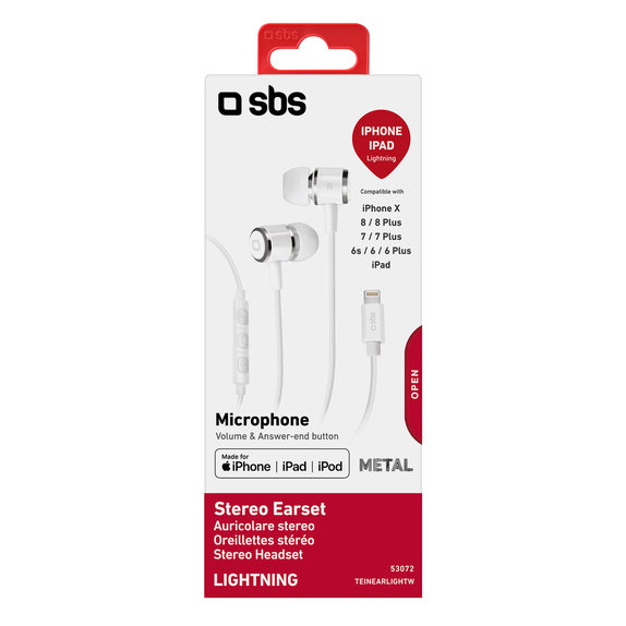 SBS - Că?ti cu microfon, Lightning, alb