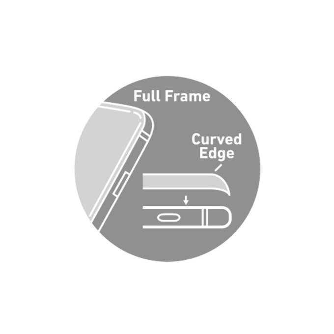 SBS - Geam Securizat 4D Full Glass pentru iPhone 6, 6s, 7, 8, SE 2020 & SE 2022, negru