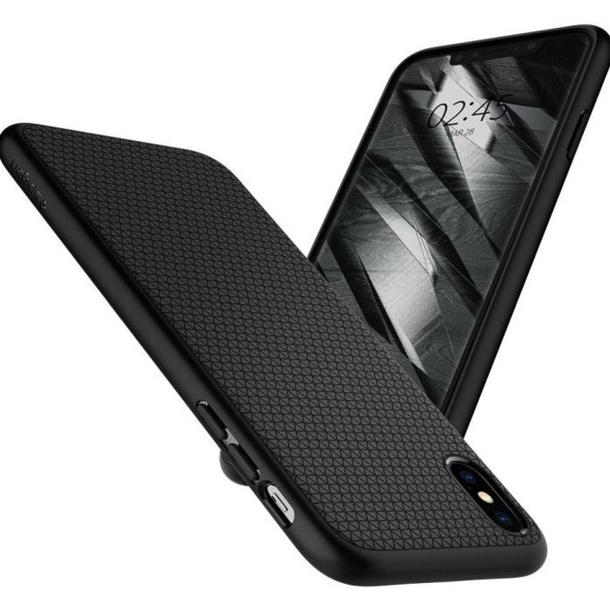 Spigen - Caz Liquid Air pentru iPhone X a XS, negru