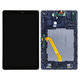 Samsung Galaxy Tab A 10.5 T590, T595 - Ecran LCD + Sticlă Tactilă + Ramă (Black) - GH97-22197A Genuine Service Pack