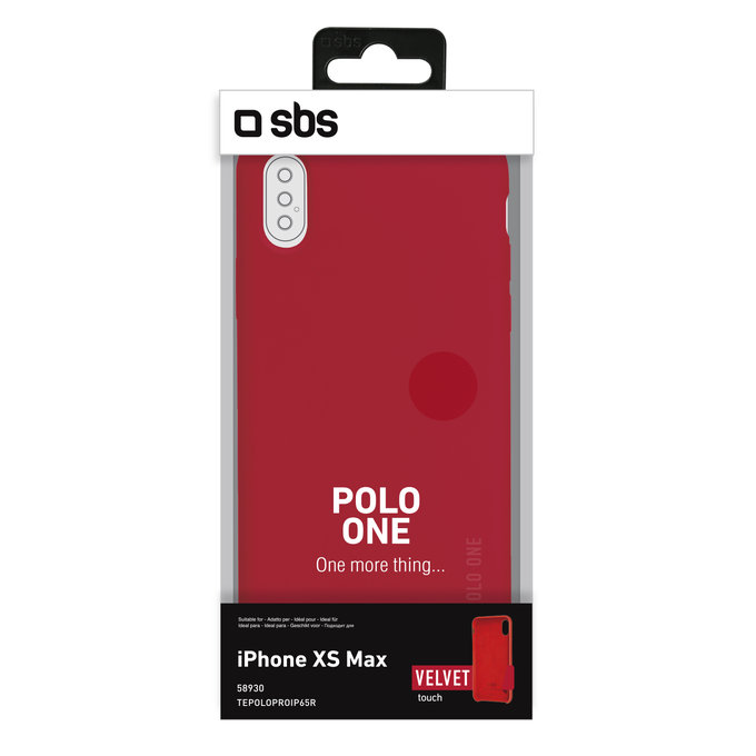 SBS - Caz Polo One pentru iPhone XS Max, ro?u