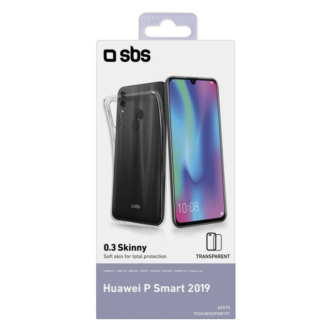 SBS - Caz Skinny pentru Huawei P Smart 2019, transparent