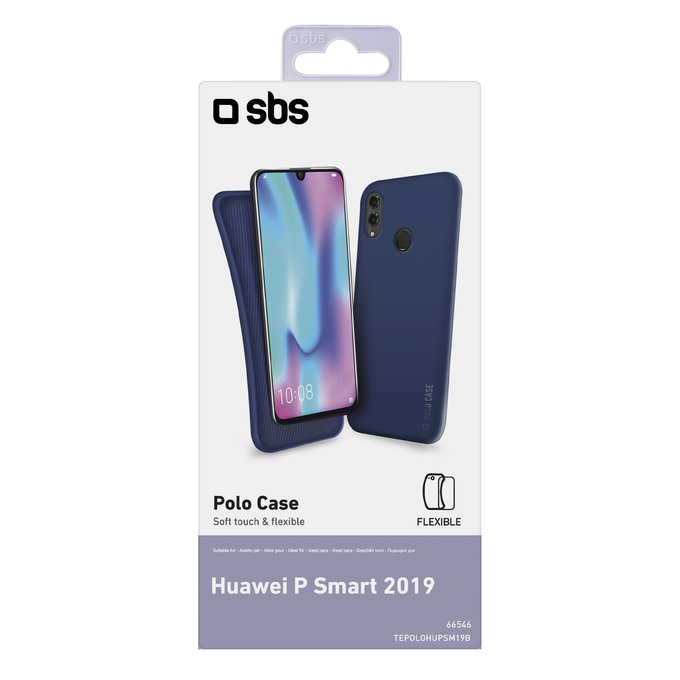 SBS - Caz Polo pentru Huawei P Smart 2019, albastru