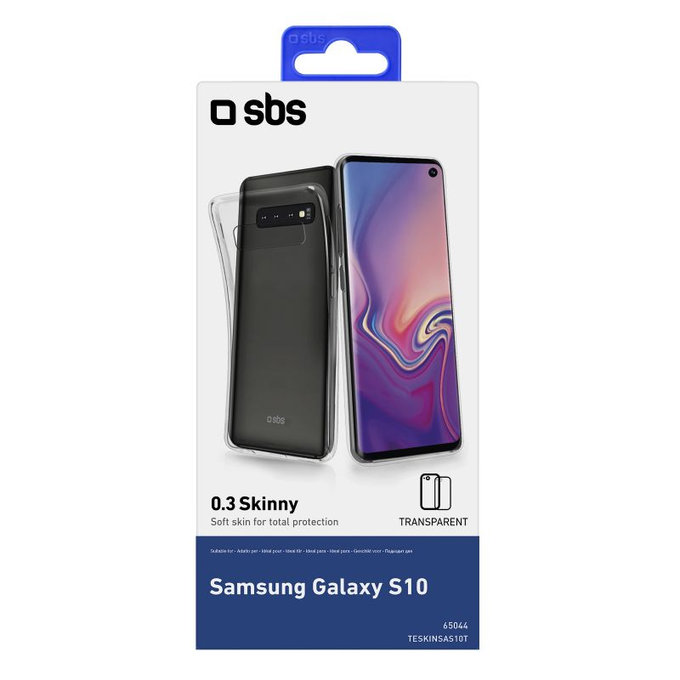 SBS - Caz Skinny pentru Samsung Galaxy S10, transparent