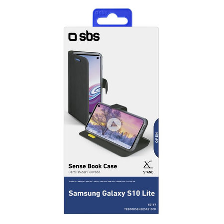 SBS - Caz Book Sense pentru Samsung Galaxy S10e, negru