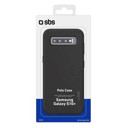 SBS - Caz Polo pentru Samsung Galaxy S10+, negru