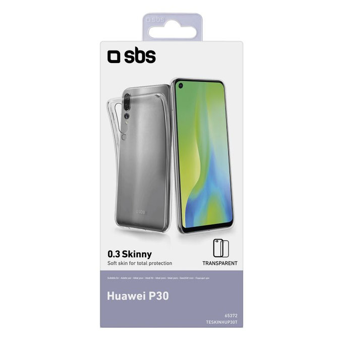 SBS - Caz Skinny pentru Huawei P30, transparent