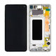 Samsung Galaxy S10 G973F - Ecran LCD + Sticlă Tactilă + Ramă (Prism White) - GH82-18850B, GH82-18835B Genuine Service Pack
