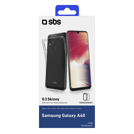 SBS - Caz Skinny pentru Samsung Galaxy A40, transparent