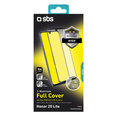 SBS - Geam Securizat Full Cover pentru Honor 20 Lite, negru