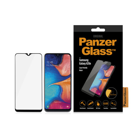 PanzerGlass - Geam Securizat Case Friendly pentru Samsung Galaxy A10e & A20e, negru