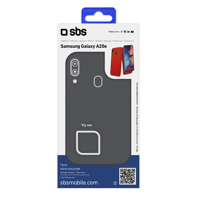 SBS - Caz Polo pentru Samsung Galaxy A20e, ro?u