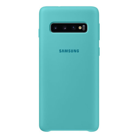 Samsung - Husă din silicon pentru Samsung Galaxy S10, verde