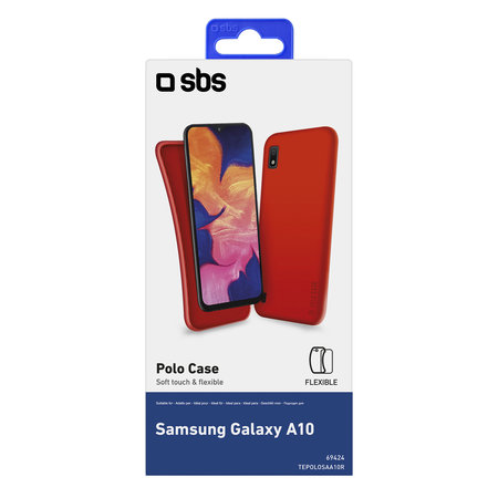 SBS - Caz Polo pentru Samsung Galaxy A10, ro?u