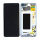 Samsung Galaxy S10 Plus G975F - Ecran LCD + Sticlă Tactilă + Ramă (Prism Blue) - GH82-18849C, GH82-18834C Genuine Service Pack